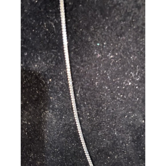 925 Sterling Silver Snake Chain Necklace w/Cut Out Heart Charm Japan - Picture 3 of 8